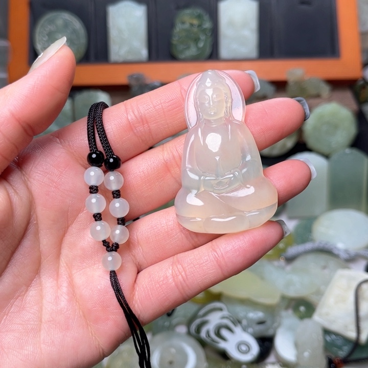 岫玉吊坠(赠链)未镶嵌@****?