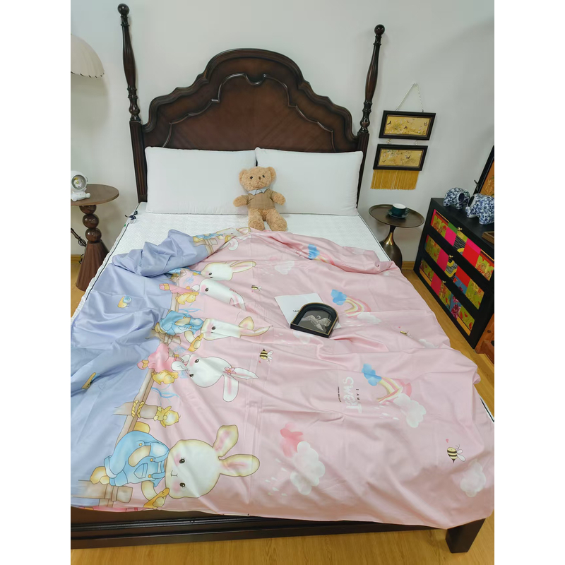 数码印花长绒棉单人被套150*200微瑕～L243