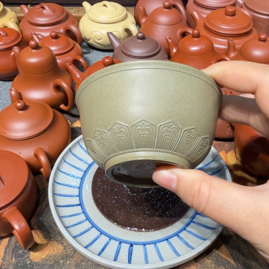 茶壶紫砂豆青主人杯