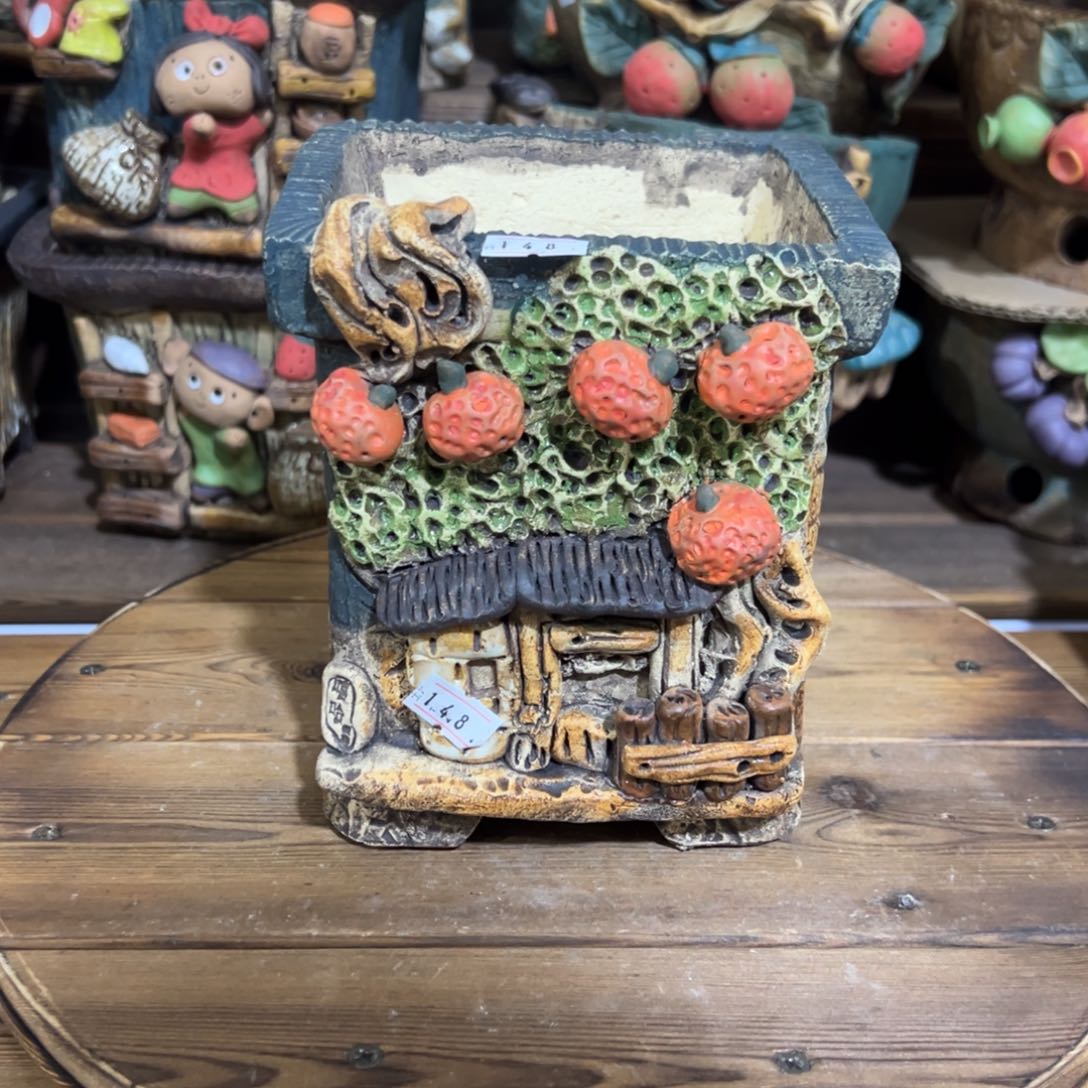 红陶嘻哈多肉花盆