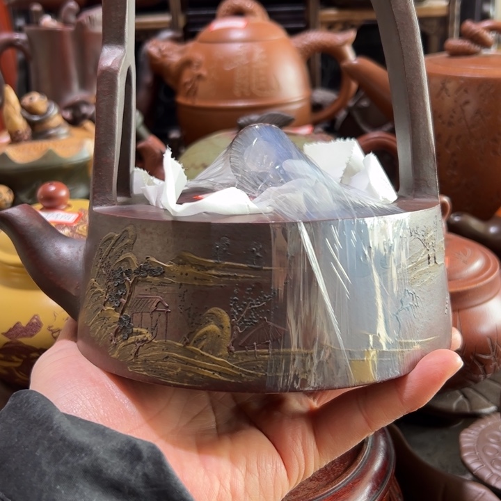 红***梅茶壶紫砂紫砂壶收藏起来吧