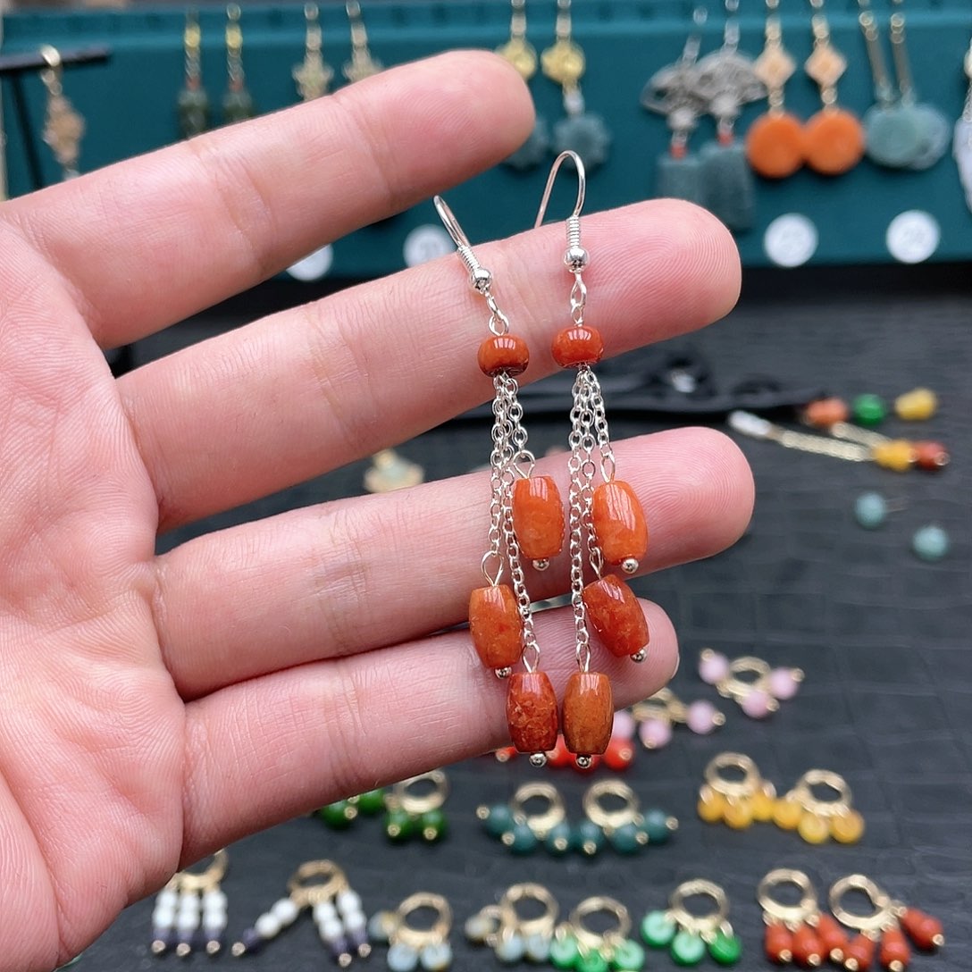 未镶嵌翡翠耳饰00784