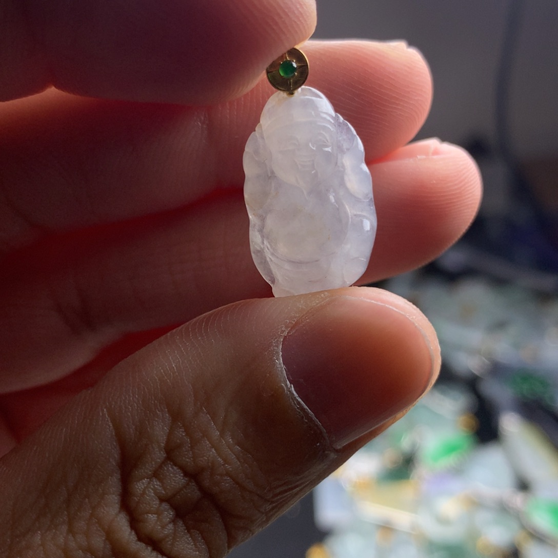 【闪购商品】颈饰18K金镶嵌翡翠翡翠