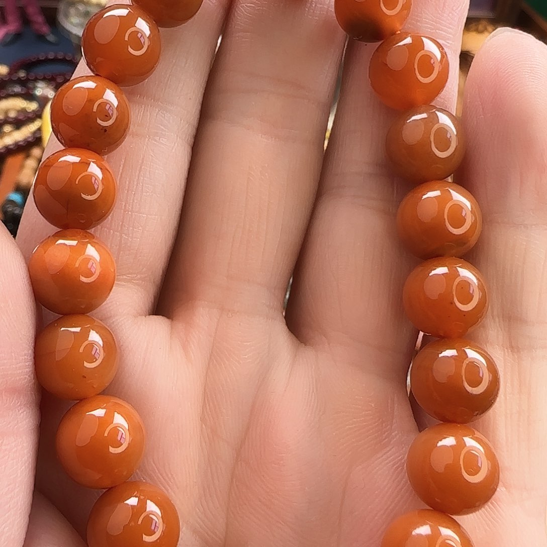 南红玛瑙手链未镶嵌