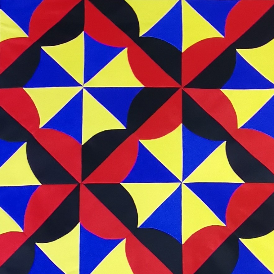 手工布艺花瓣门帘菱形块设计家居装饰传统工艺家用