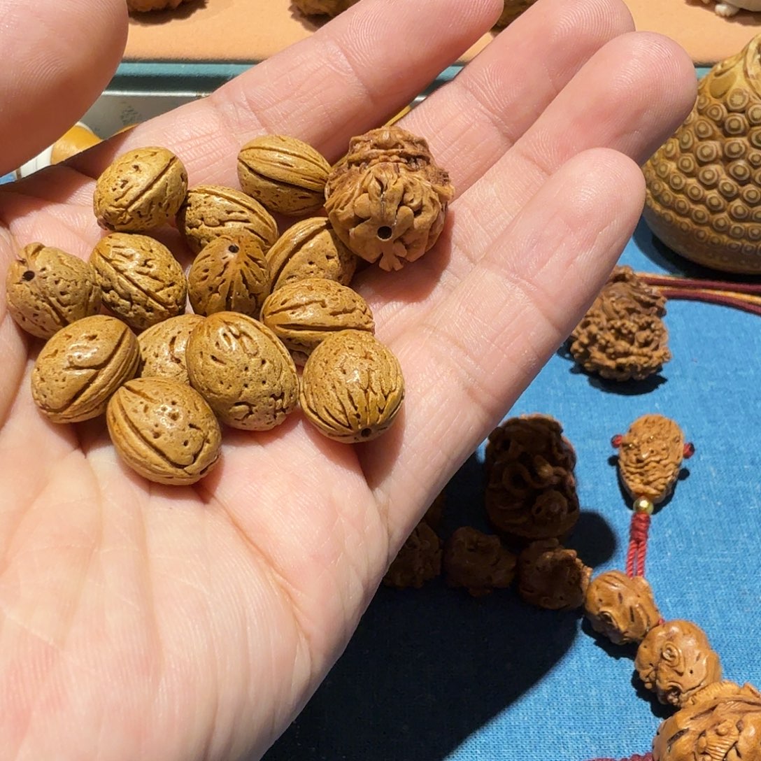 多***型橄榄核手串/手链核雕工艺
