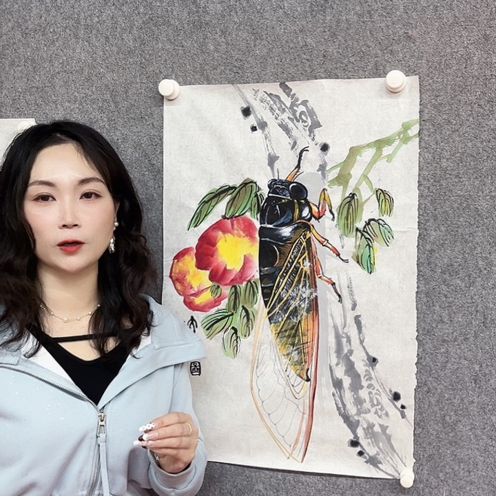 书法杨森绘画作品