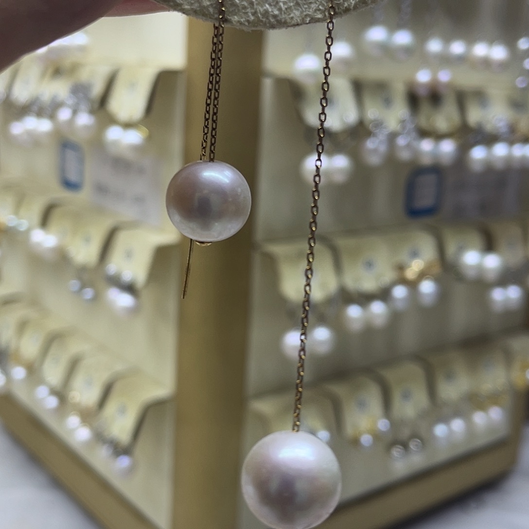 耳饰淡水珍珠银S925镶嵌