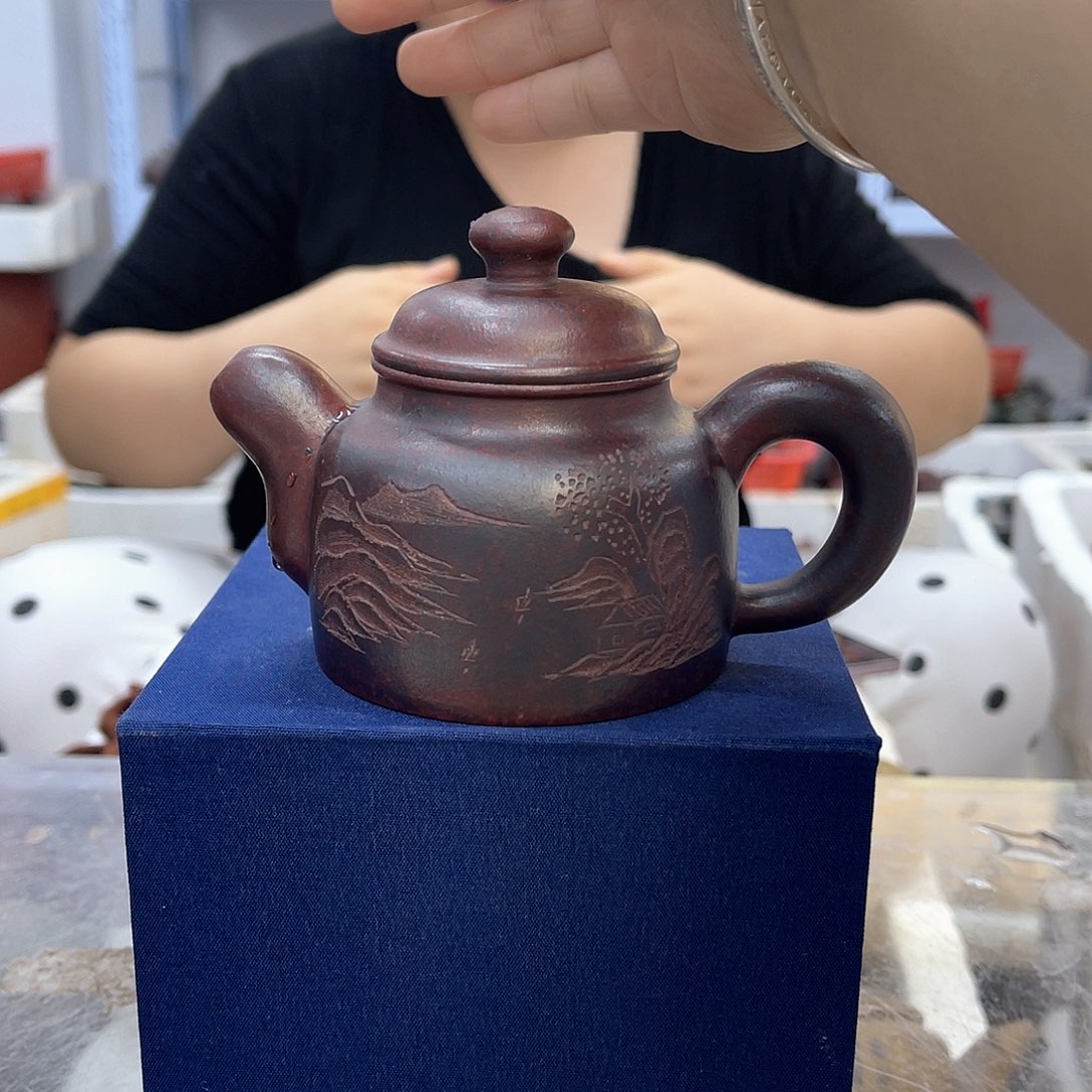 茶壶紫砂宜兴紫砂壶瑕疵