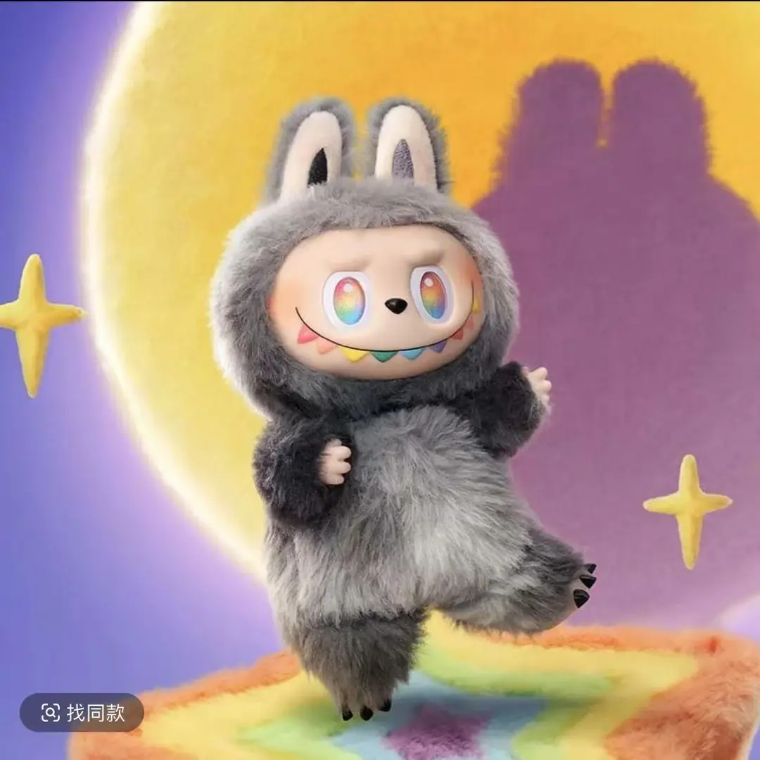 泡泡一代二代三代马卡龙系列搪胶脸毛绒玩具