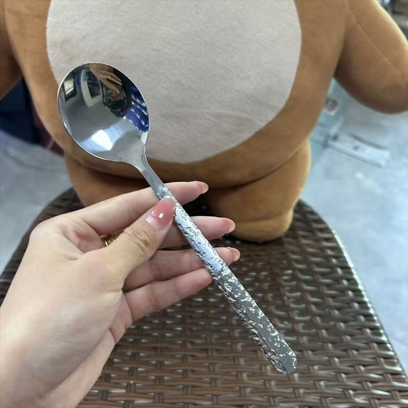 【三单五单囤！】不锈钢锤纹勺小饭勺