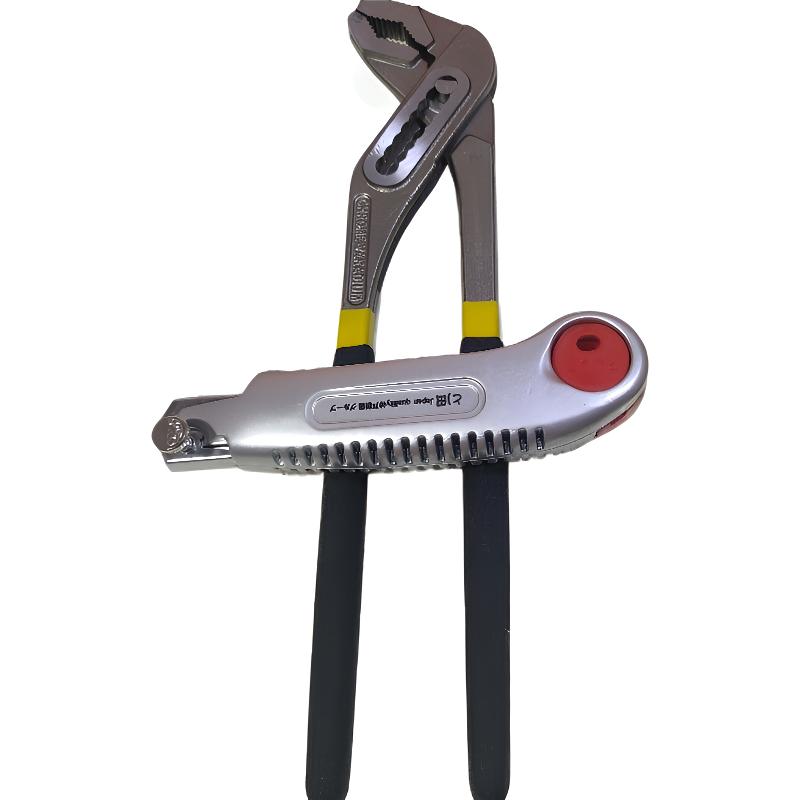 冈田水泵钳万用扳手+冈田五连发美工刀