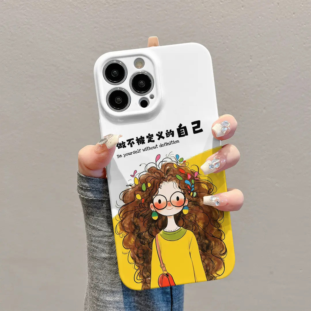 不被定义女孩适用iPhone13菲林手机壳华为小米14vivo荣耀oppo硬壳