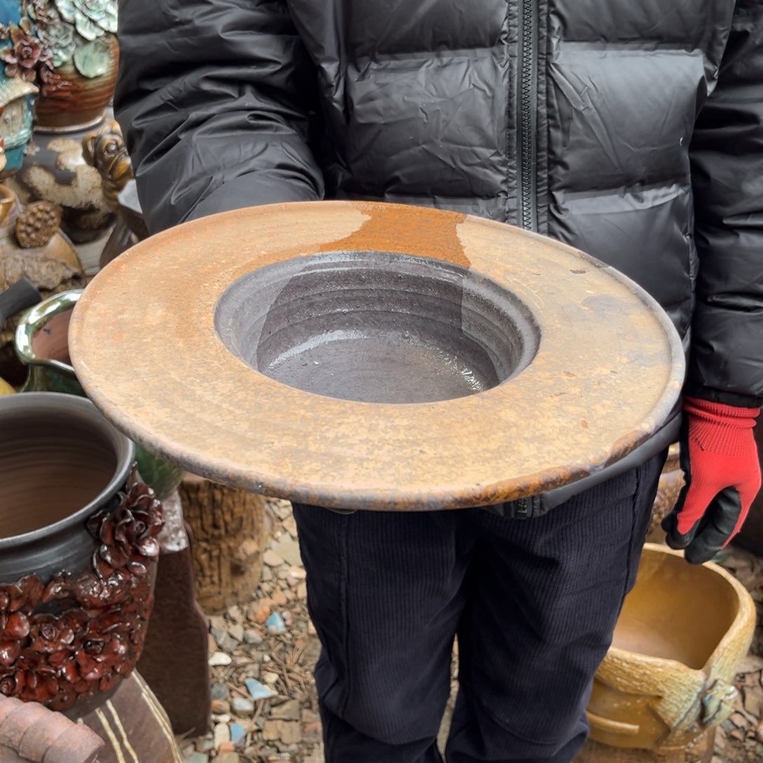 红陶高6口16无孔瑕