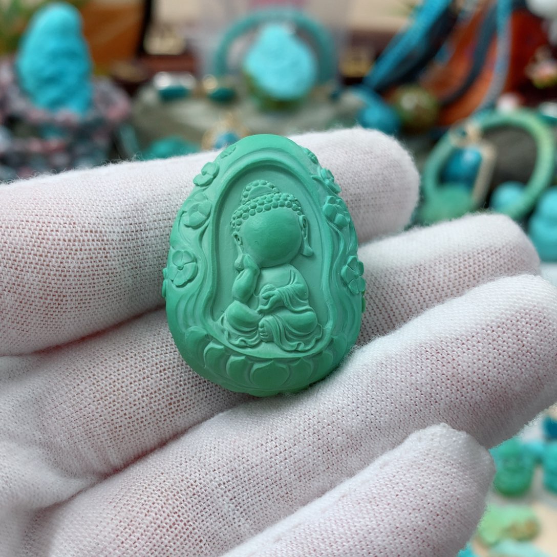 绿松石珠宝奇石未镶嵌