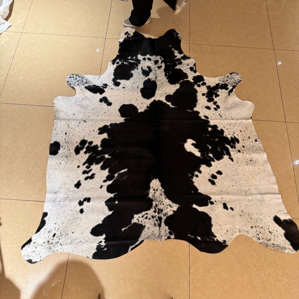 【本尼家】P12 220*190cm专拍牛皮地毯家用轻奢手工