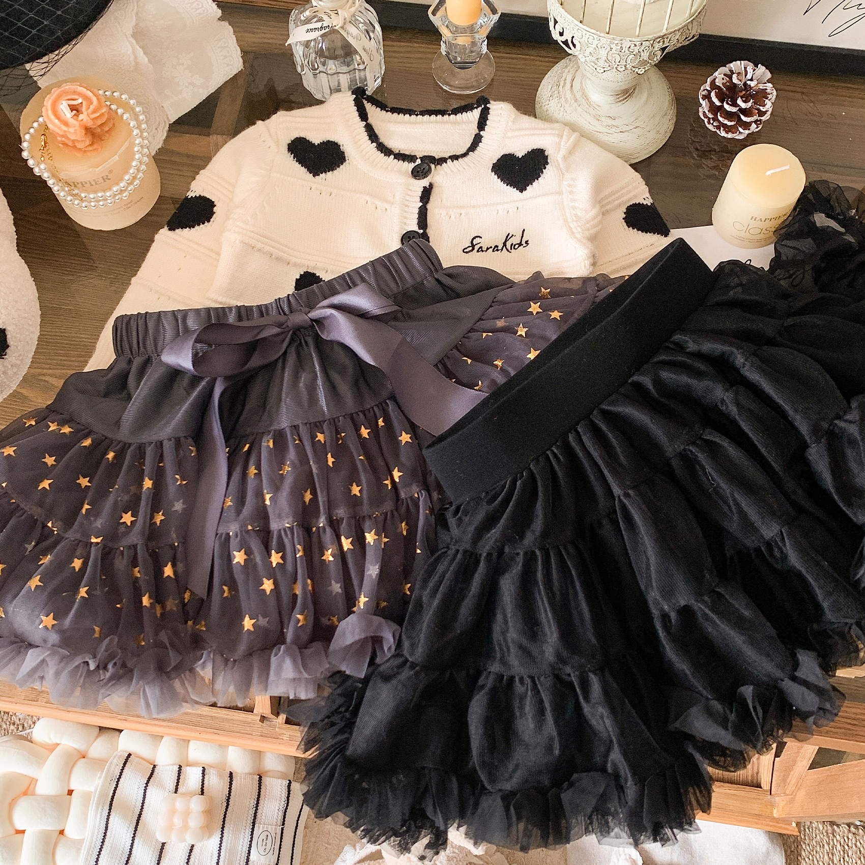 tutu裙网纱半身裙女宝宝短裙SK7022