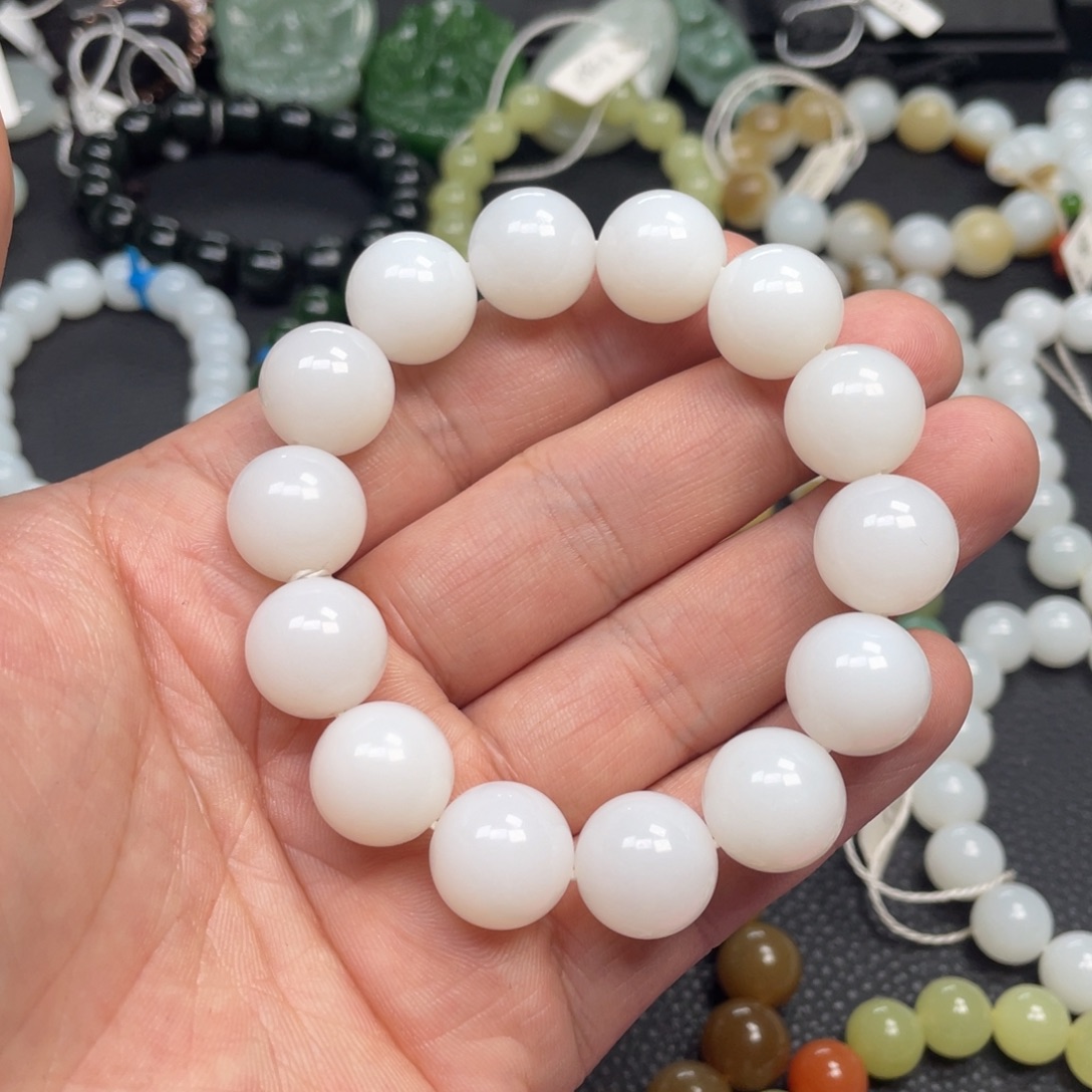 和田玉未镶嵌手链