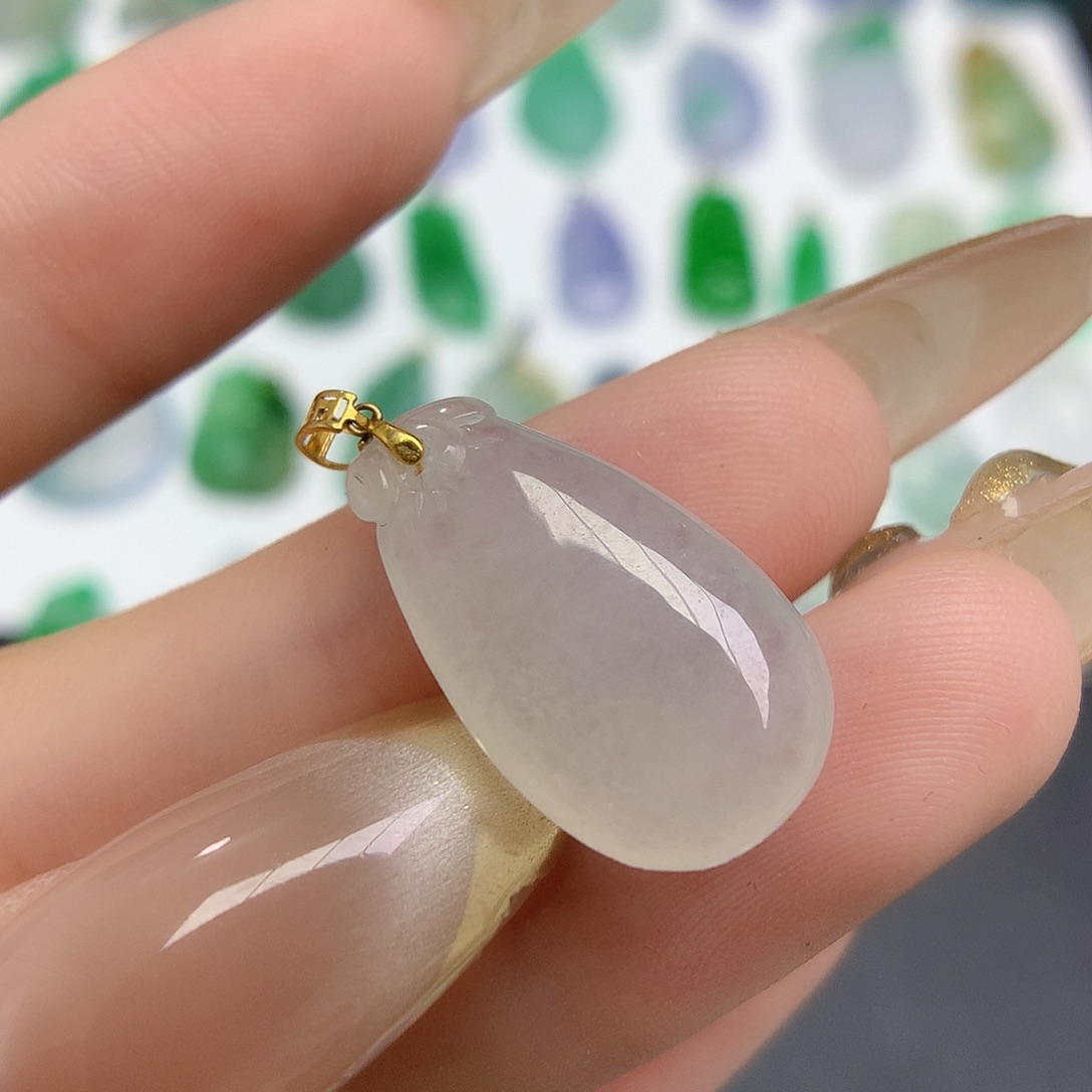 翡翠颈饰18K金镶嵌888888888888888