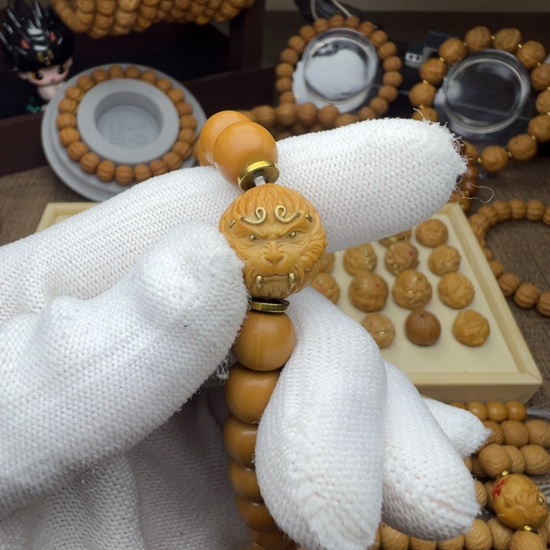 大***型猴头核桃吊坠加铜管