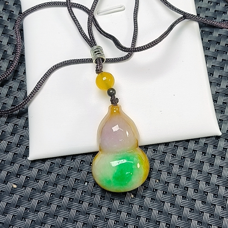 （聚宝严选）D359三彩F葫芦吊坠精致气质妈妈款时尚精美