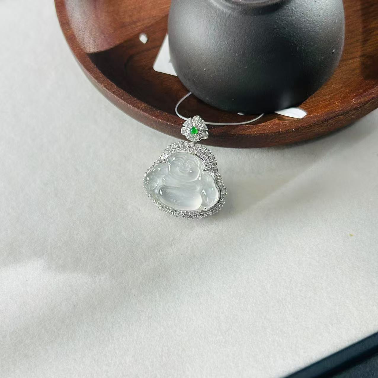 【睿泽鉴宝】18K翡翠颈饰  FZB0302-229