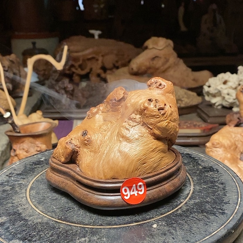 【闪购商品】949号荔枝木香炉工艺