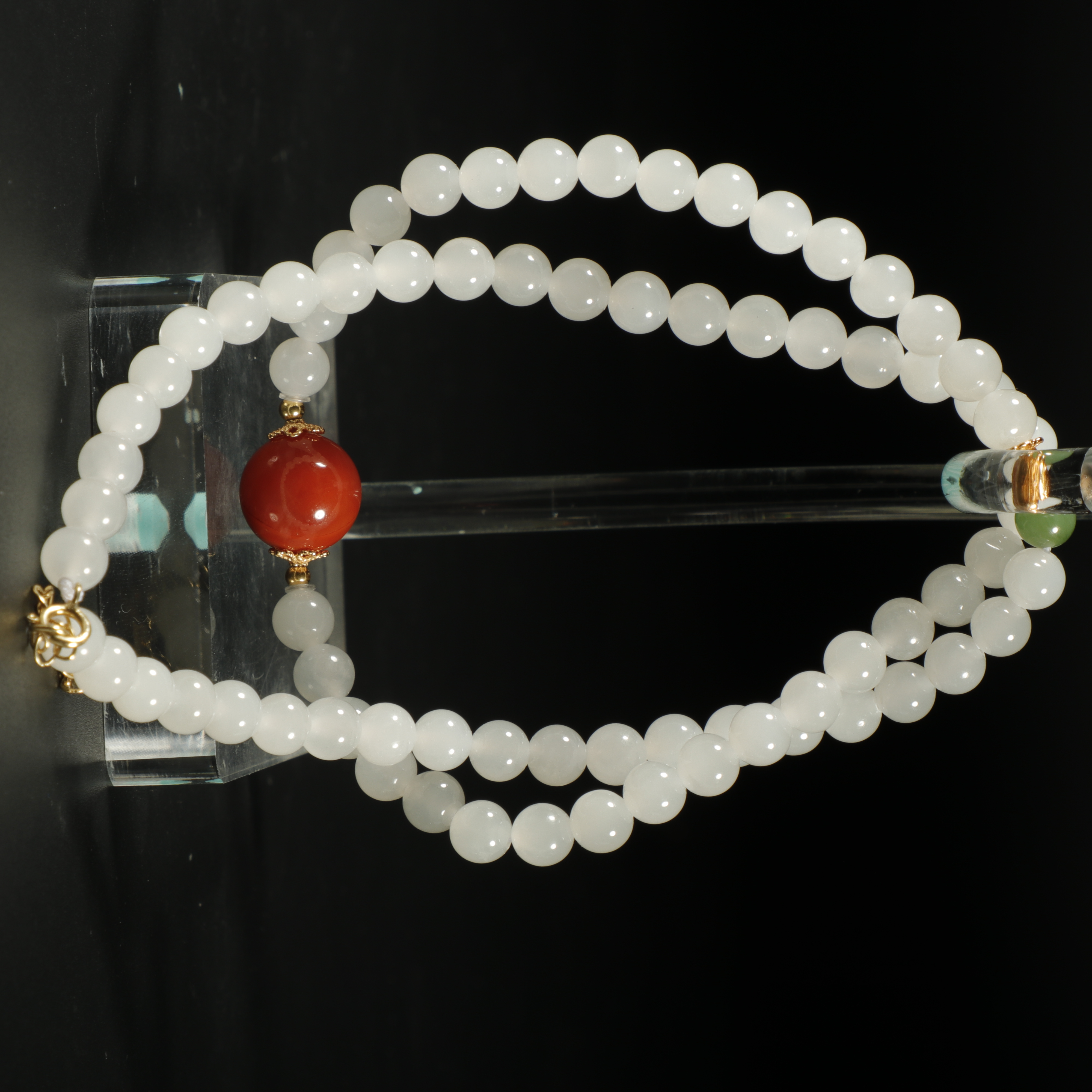 lot8805 和田玉项链/云南典藏