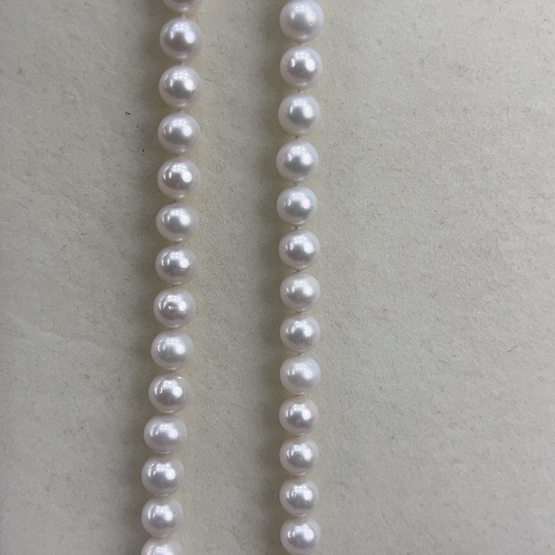 淡水珍珠银S925镶嵌颈饰➕10高品极光白