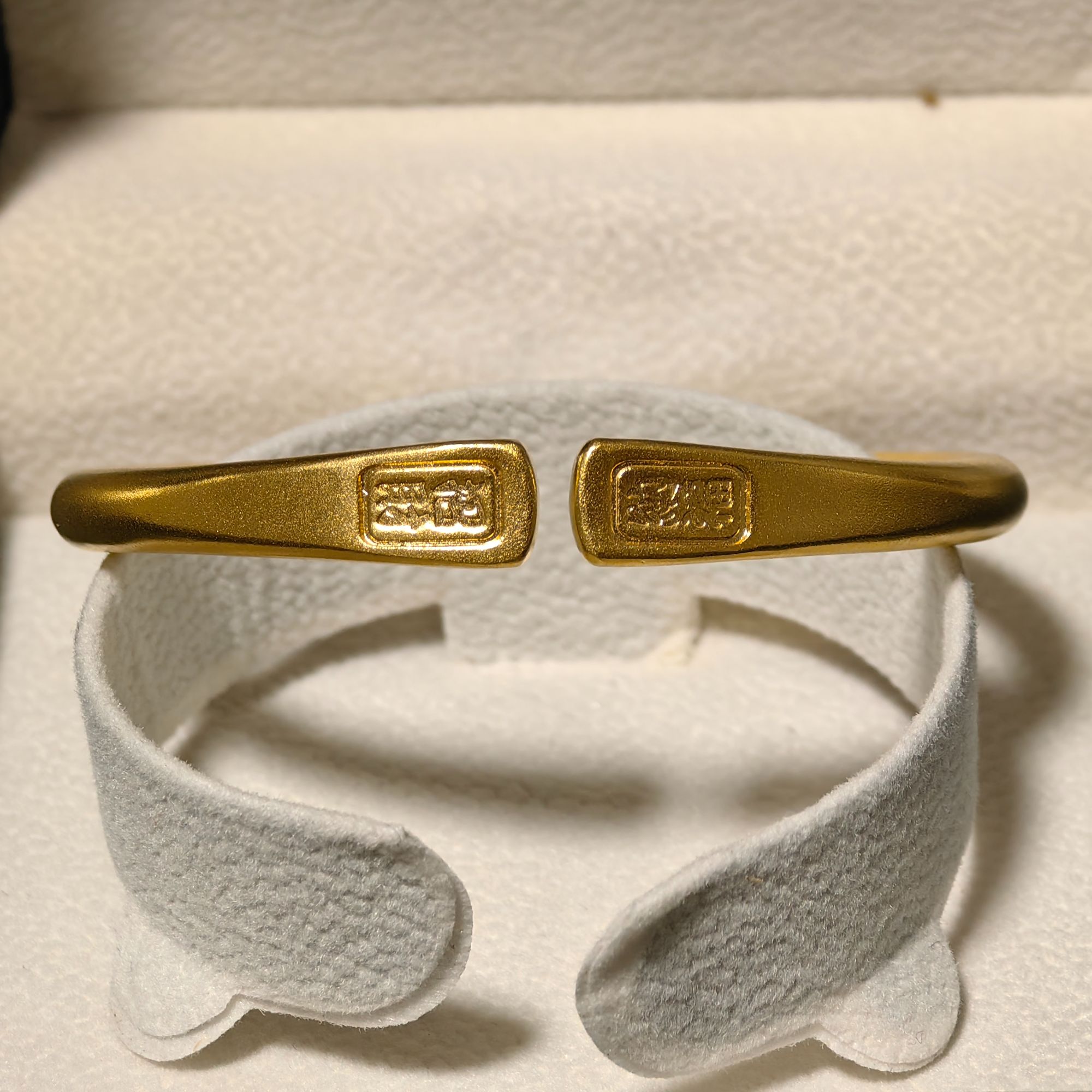 足银手镯 古法素圈开口款吉言手镯素圈款经典款式手工打造