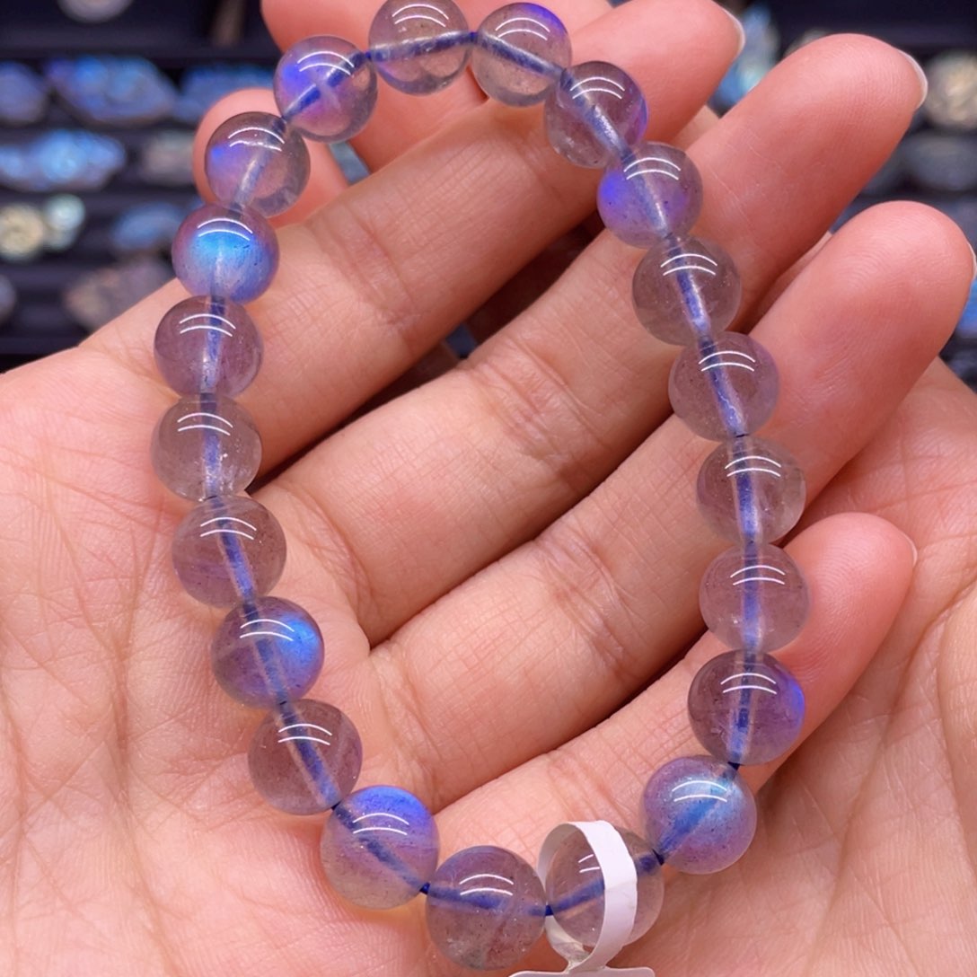 未镶嵌手串长石念*，9.6左右