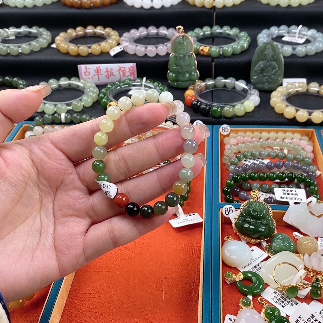 和田玉手链 8MM未镶嵌福利款