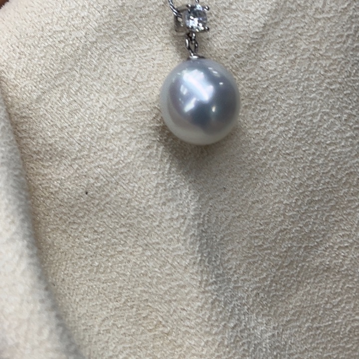 吊坠(不含链)银S925镶嵌海水珍珠11