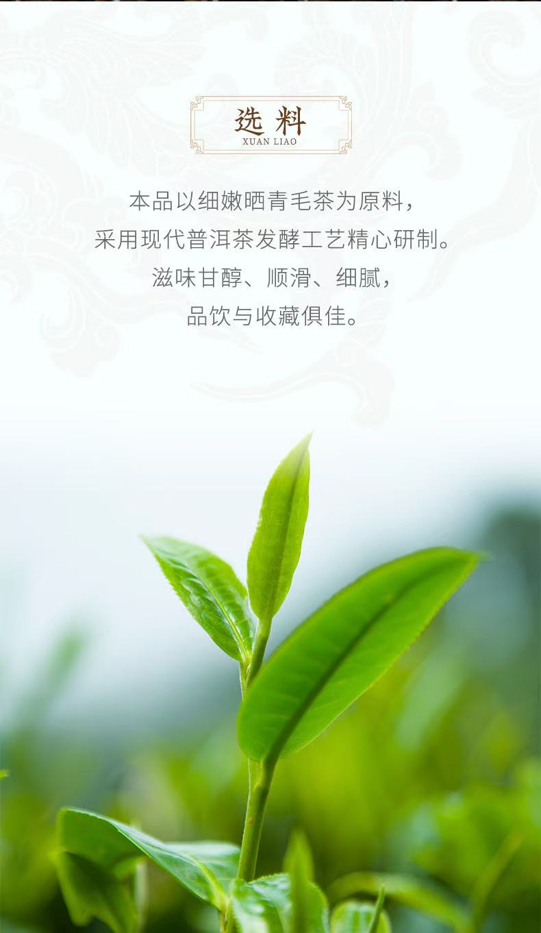 生茶  2013年357克一饼  品牌普洱直播福利专属