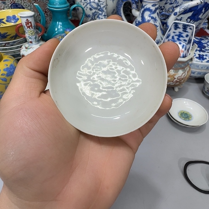 摆件陶陶瓷纯手工小盘子