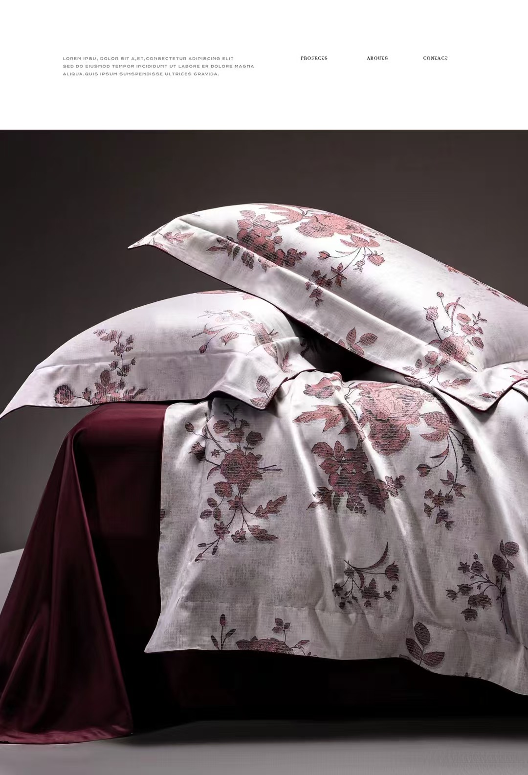 KX  罗莎琳娜  高定款埃及棉色织提花四件套全棉高奢专柜款床品