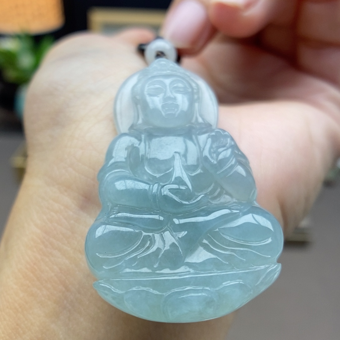 春***里翡翠未镶嵌颈饰吊坠