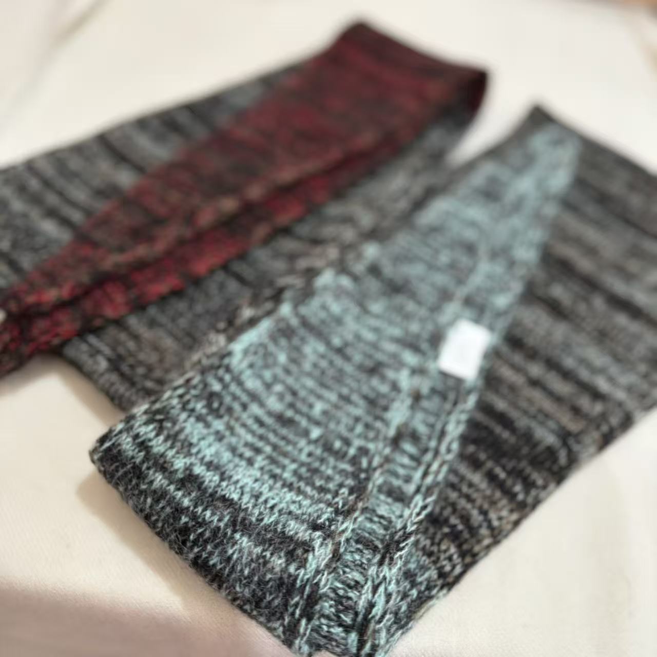 苏菲拼色小围巾DPW046