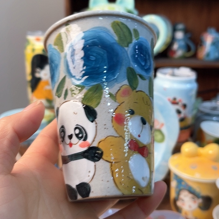 陶景德镇釉下手绘陶瓷 