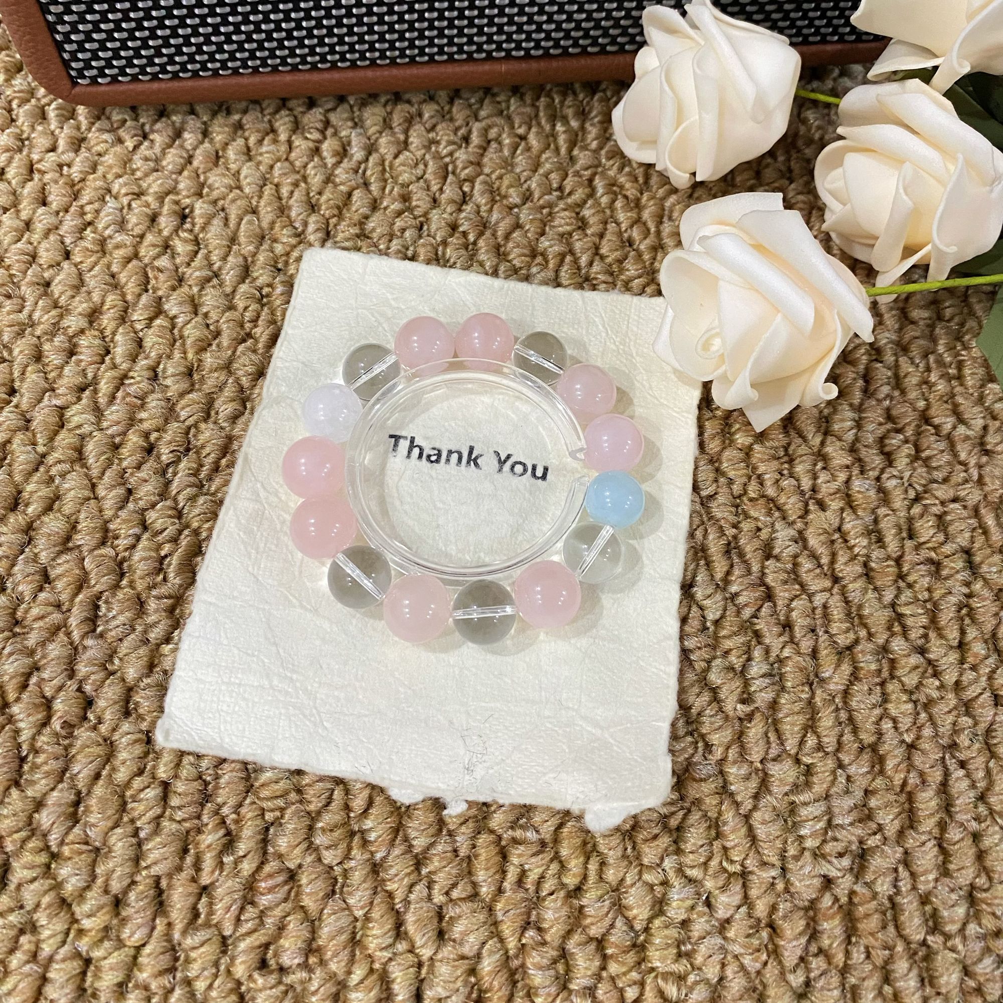 拍3件【粉色多宝】天然粉水晶多宝手串手链