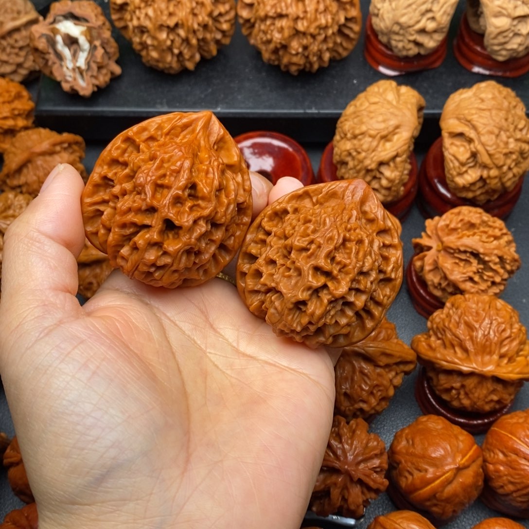 文玩核桃把件46官帽色差介意勿拍