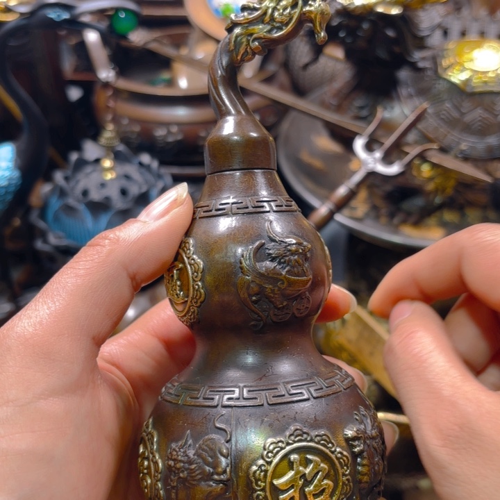 铜器摆件收收藏藏