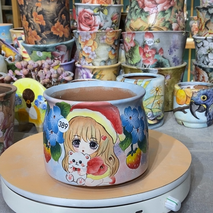 红陶景德镇艺术手绘作品