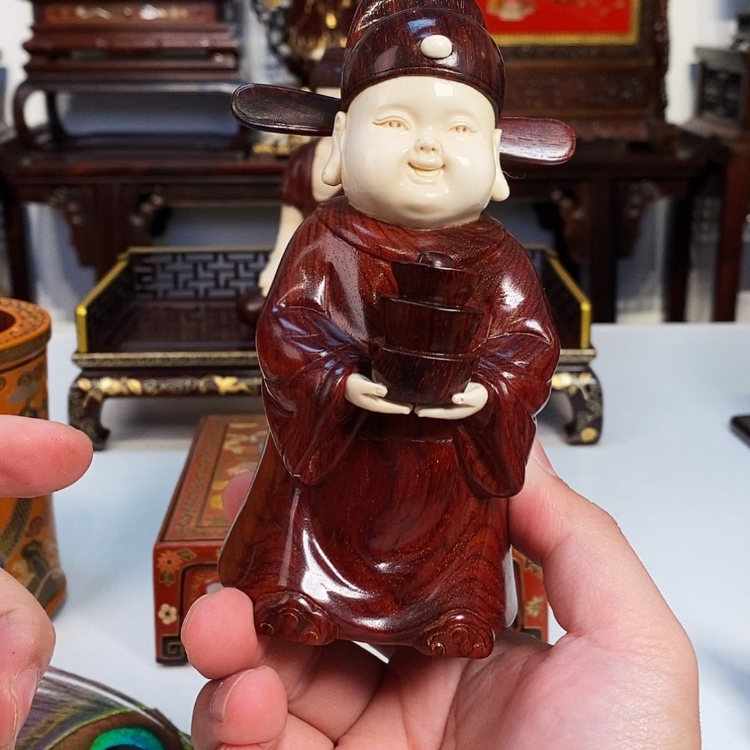 紫檀木类成套家具雨**翔小叶紫檀财神