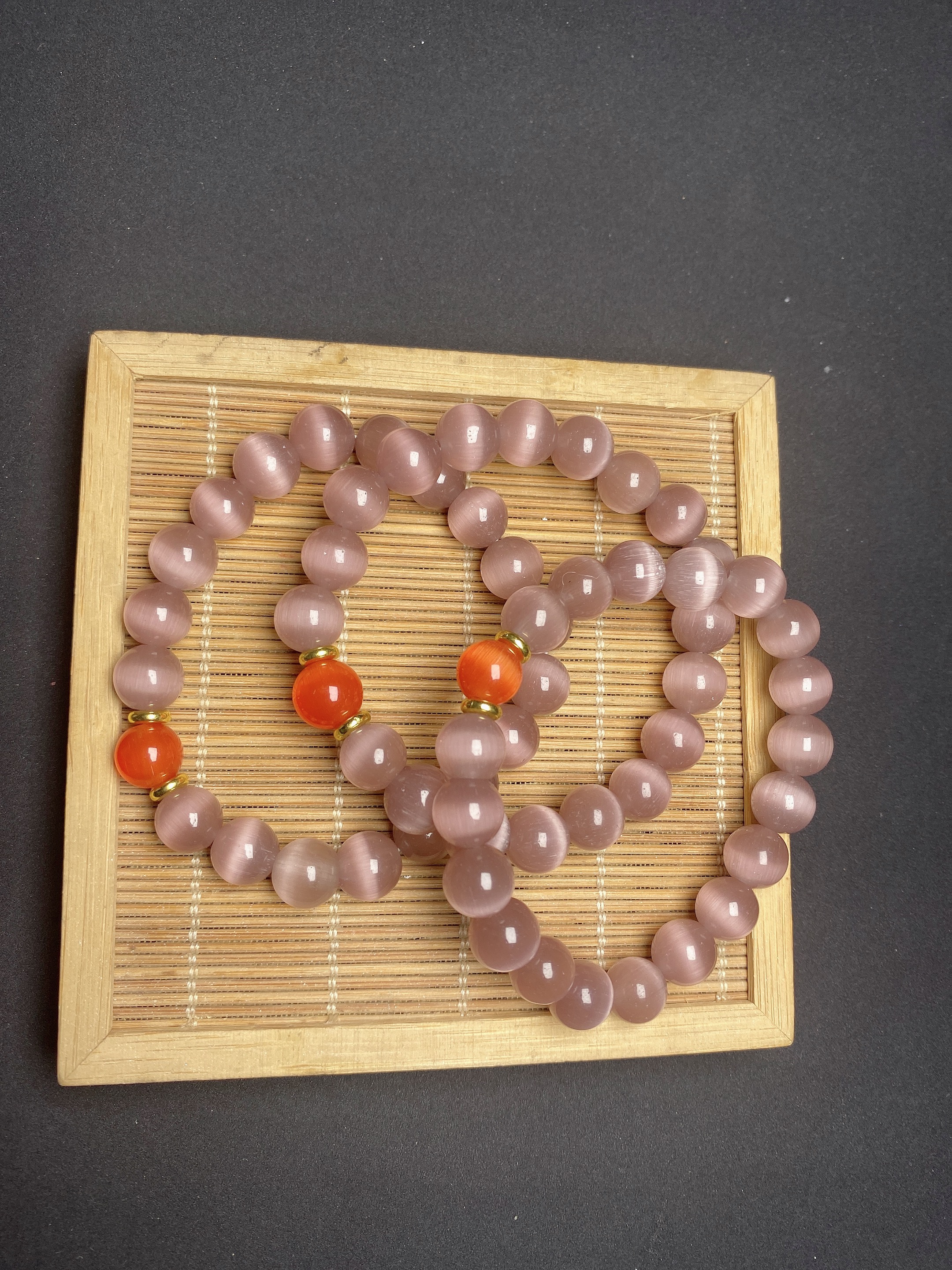 5586-鸿运当头猫眼手串+猫眼约卡10（拍一发一.多样性发货）