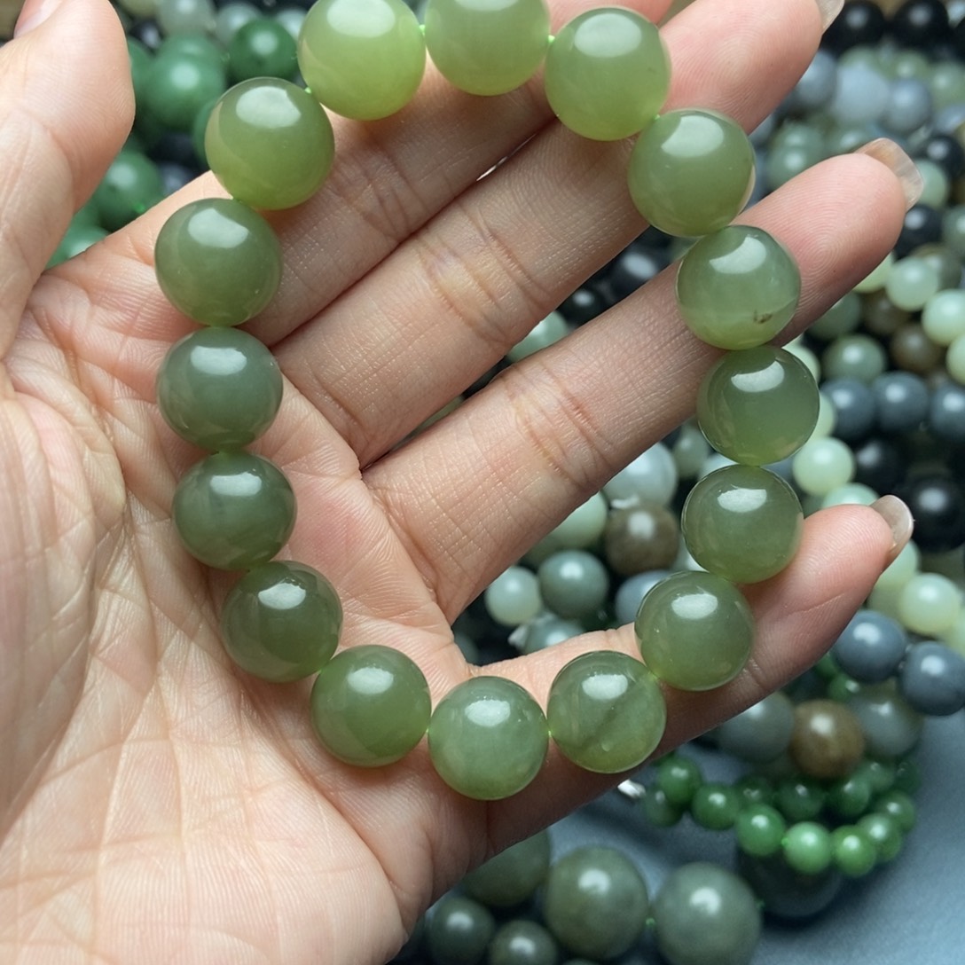 和田玉未镶嵌手链