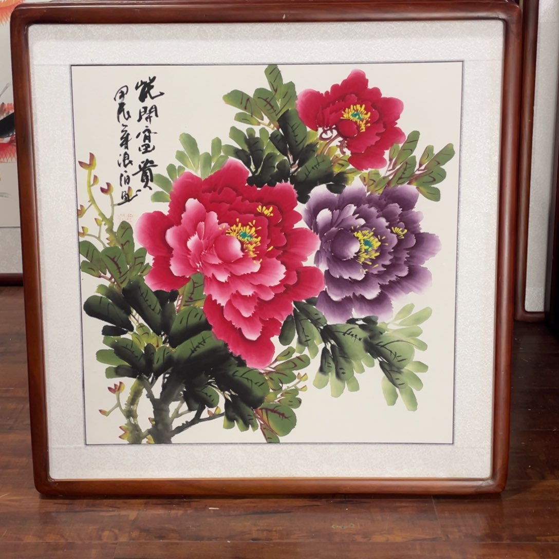 国画带框尺寸63*63厘米