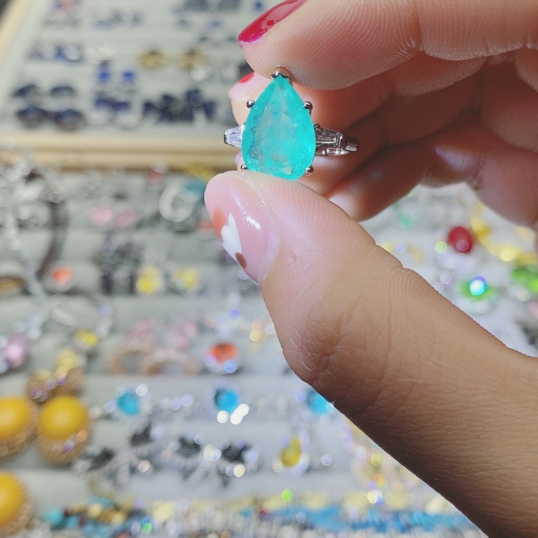 【闪购商品】托帕石耳饰银S925镶嵌