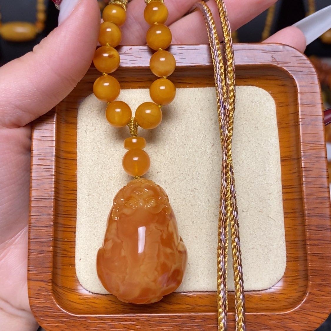 【闪购商品】未镶嵌蜜蜡手链项链