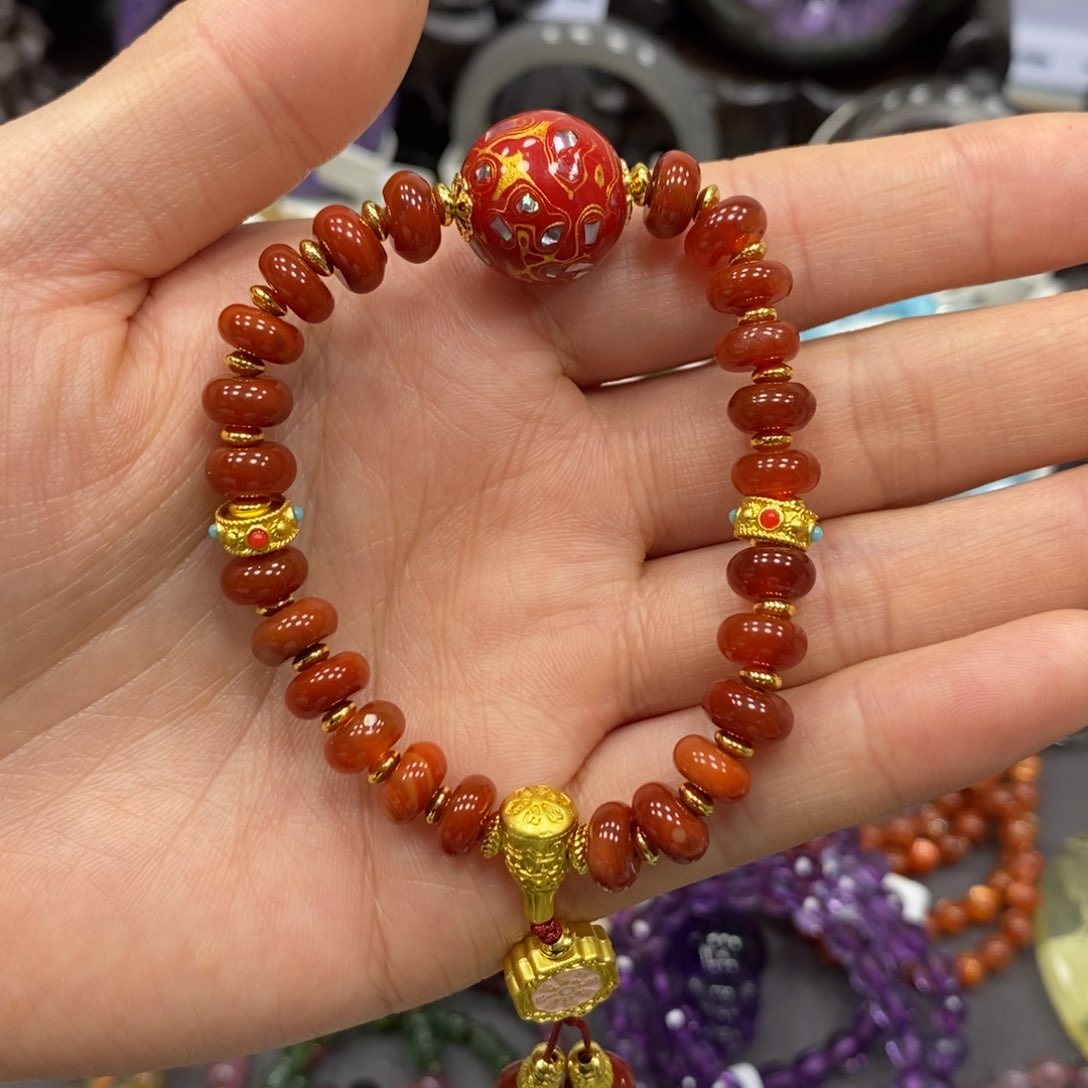 发晶手链未镶嵌多宝手串